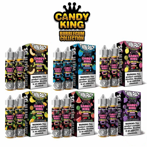 Candy King Bubblegum E-Liquid 60ml Twin Pack